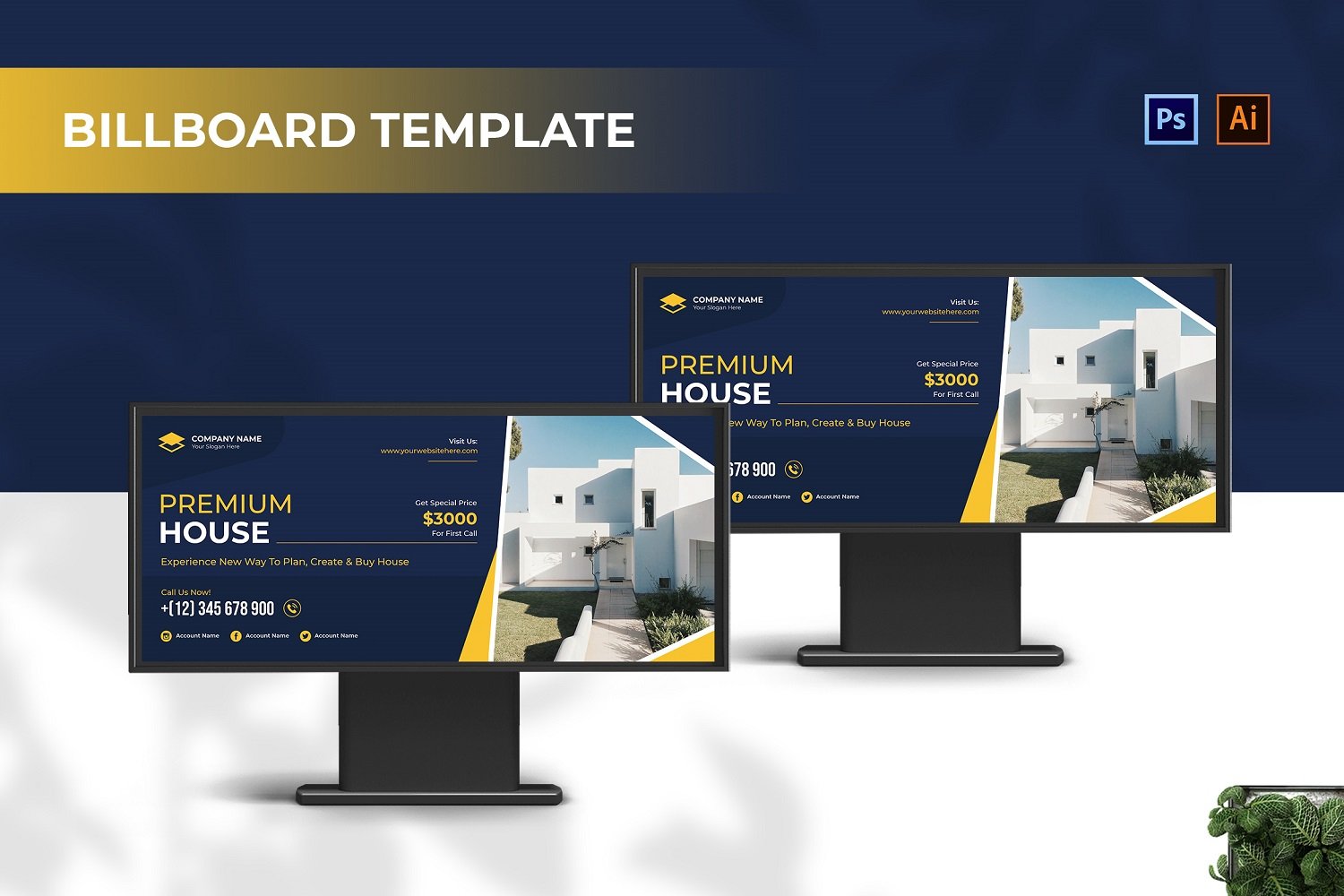 Template #210122 Outdoor Billboard Webdesign Template - Logo template Preview