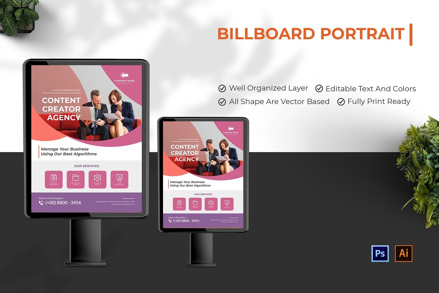 Template #210124 Outdoor Billboard Webdesign Template - Logo template Preview