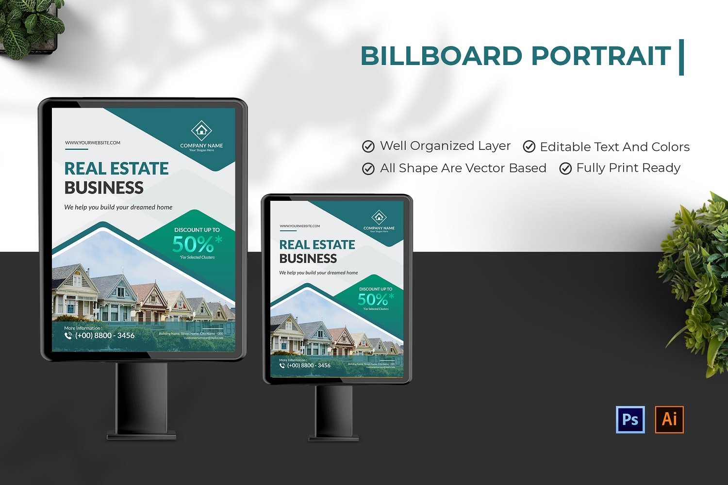 Template #210125 Outdoor Billboard Webdesign Template - Logo template Preview