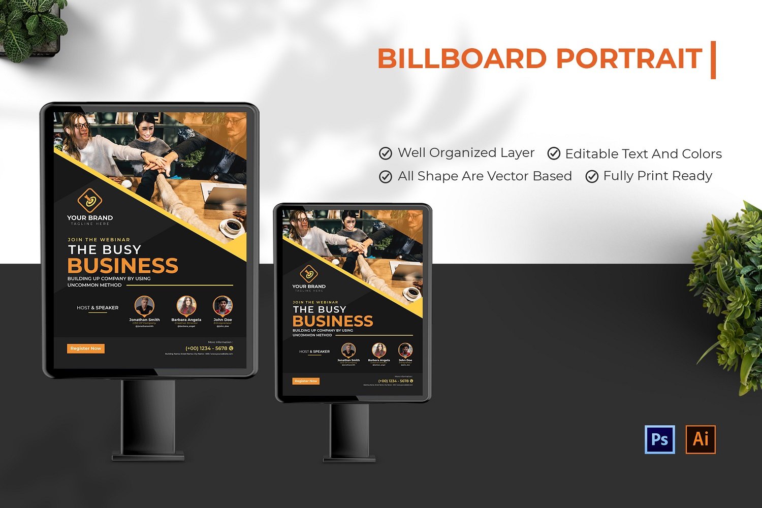 Template #210133 Outdoor Billboard Webdesign Template - Logo template Preview