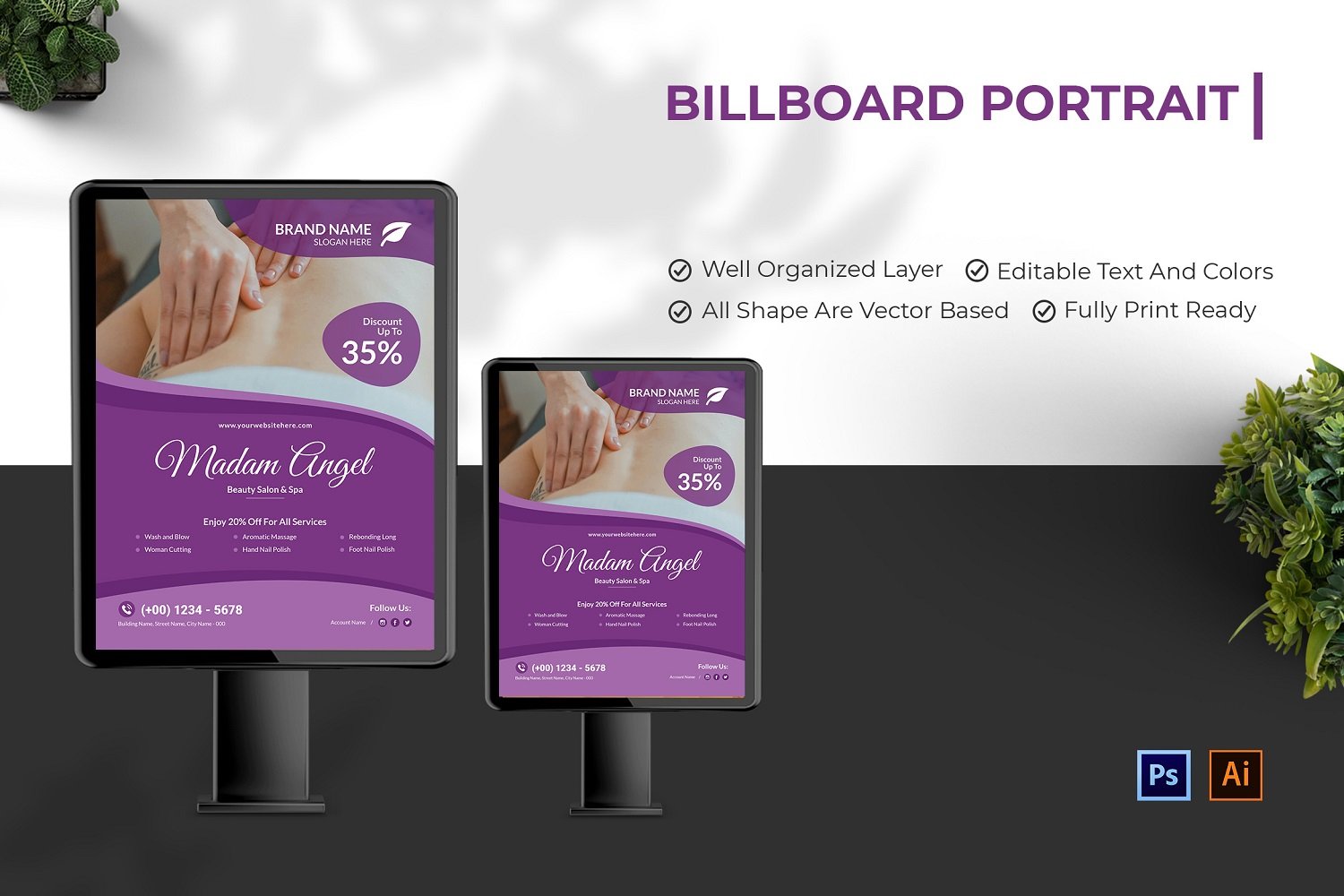 Template #210135 Outdoor Billboard Webdesign Template - Logo template Preview