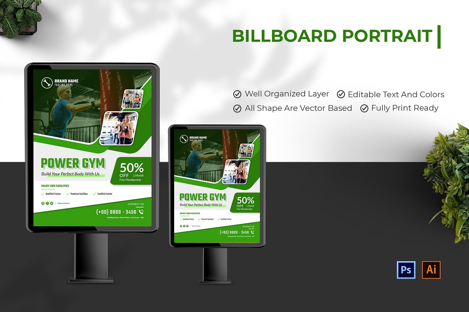 Template #210138 Outdoor Billboard Webdesign Template - Logo template Preview