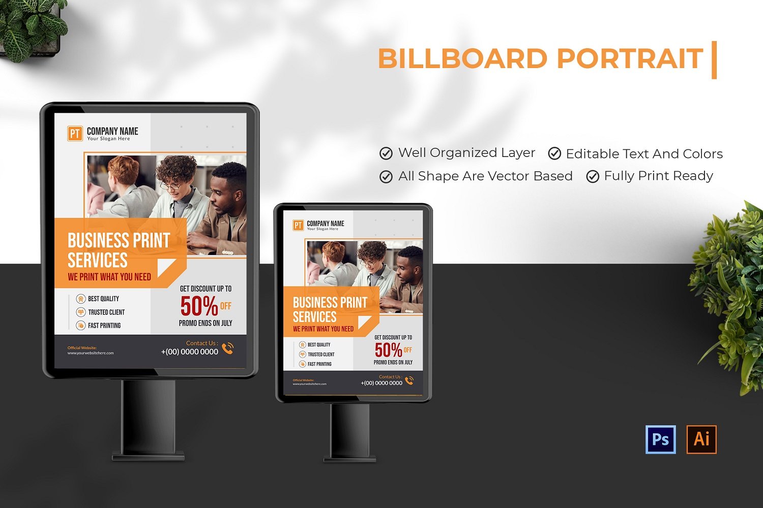 Template #210139 Outdoor Billboard Webdesign Template - Logo template Preview