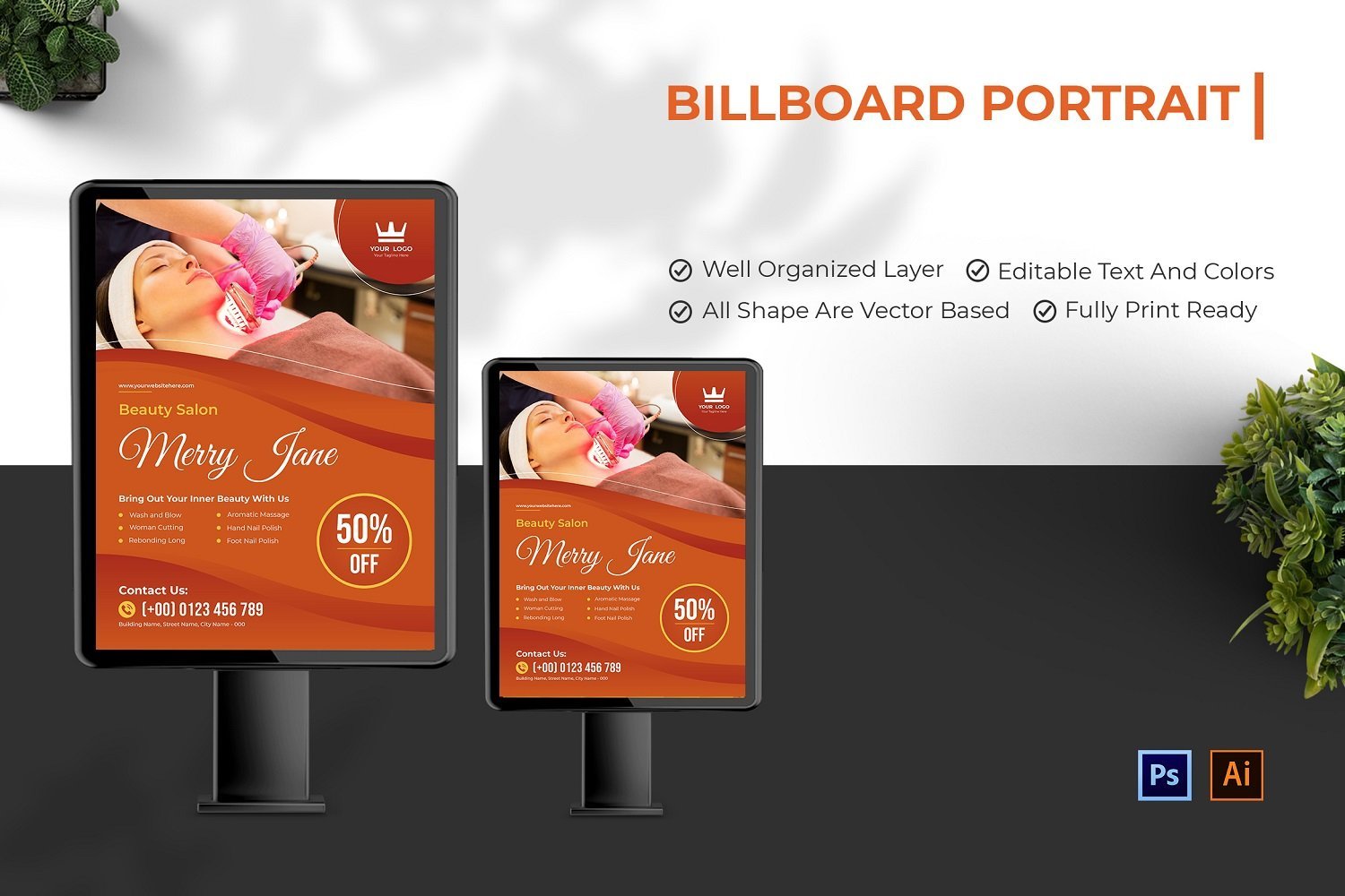 Template #210140 Outdoor Billboard Webdesign Template - Logo template Preview