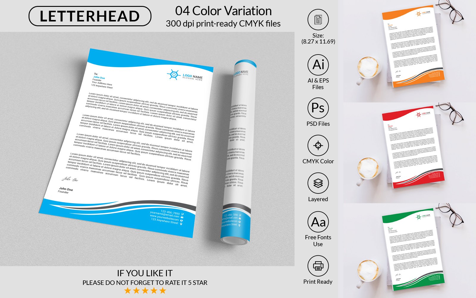 Kit Graphique #210158 Letterhead Design Divers Modles Web - Logo template Preview
