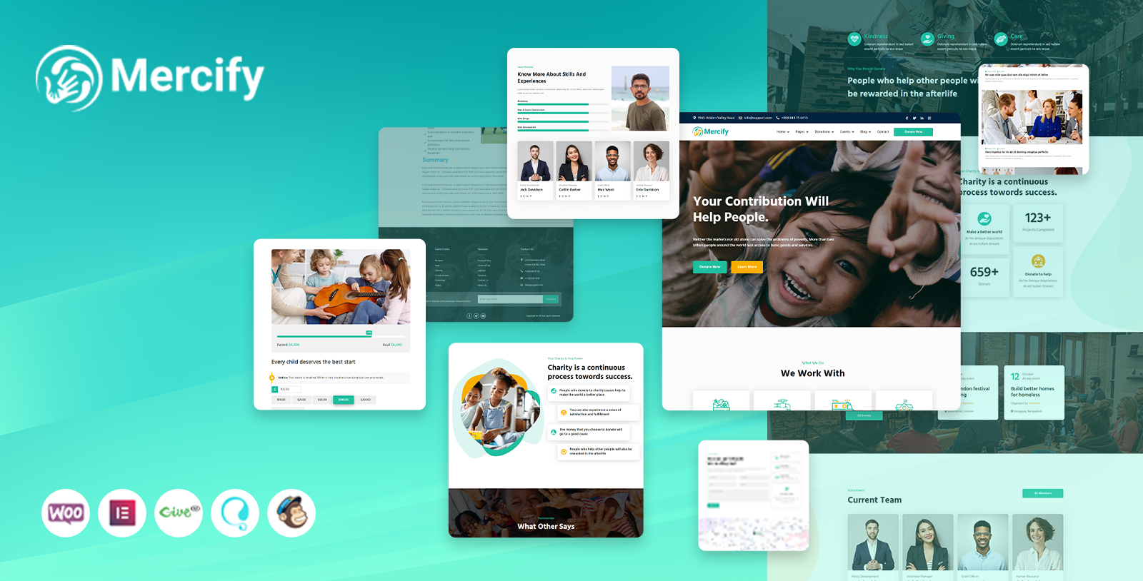 Mercify - Nonprofit, Charity, Donation and Fundraising WordPress Theme