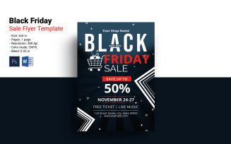 Black Friday Promotional Flyer Corporate Identity Template