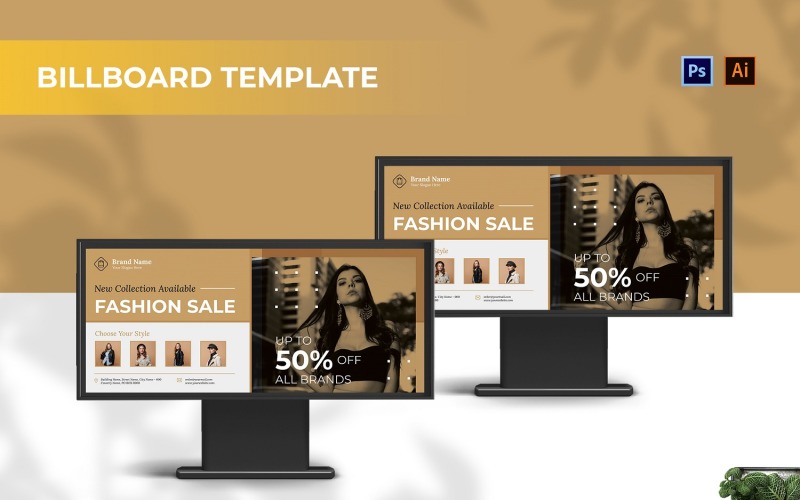Fashion Sale Billboard Landscape Corporate Identity