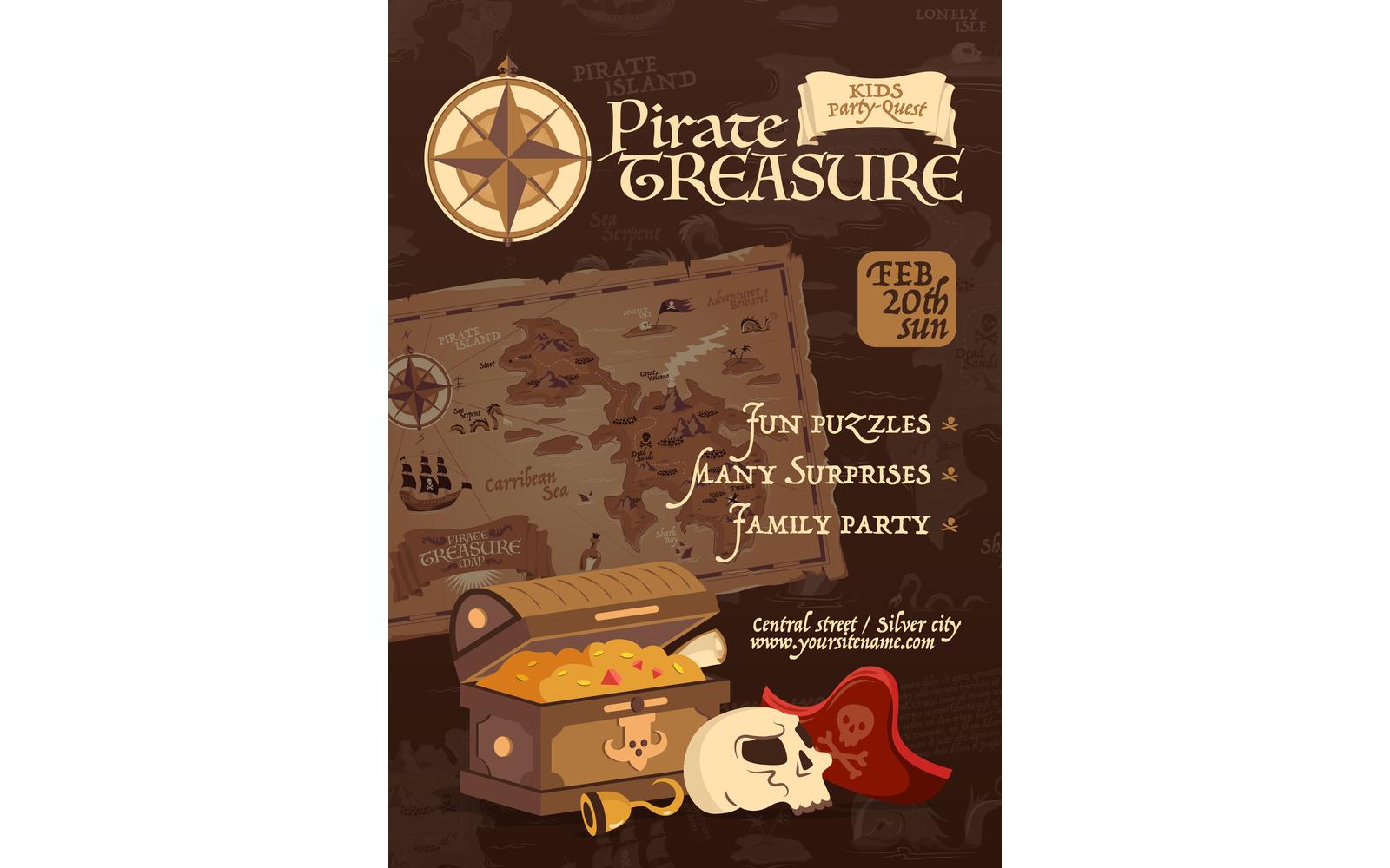 Kit Graphique #210295 Pirate Treasure Divers Modles Web - Logo template Preview