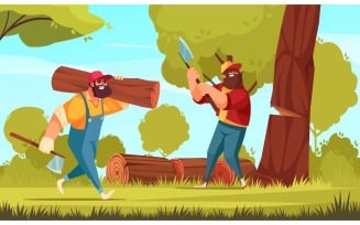 Lumberjack 210312628 Vector Illustration Concept