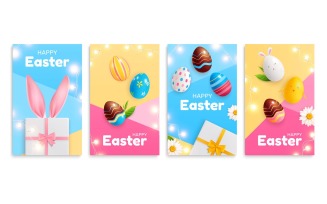 Easter Composition Realistic 210230914 Vector Illustration Concept