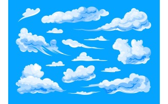 Sky Cloud Background Set 210251806 Vector Illustration Concept