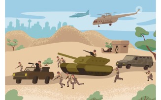 War Attack 210250602 Vector Illustration Concept