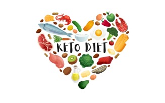 Keto Diet Heart 210200316 Vector Illustration Concept