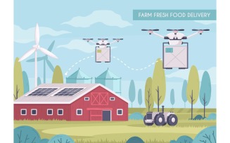 Smart Farming Cartoon 210220310 Vector Illustration Concept