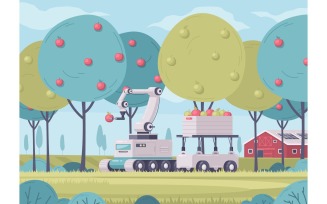 Smart Farming Cartoon 210220312 Vector Illustration Concept