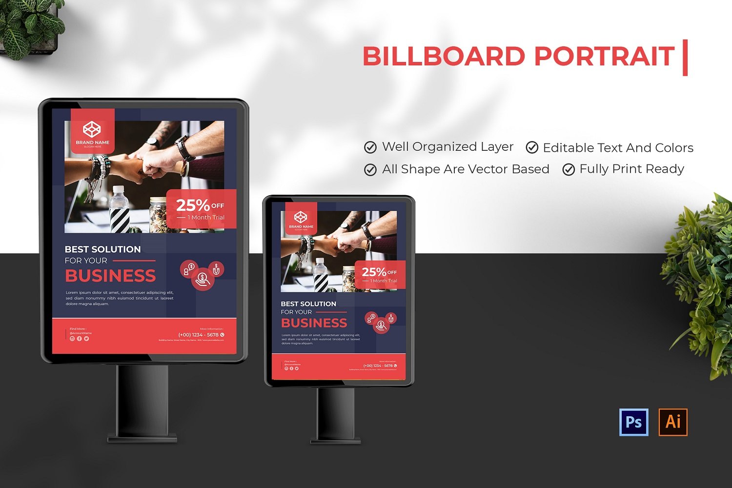 Template #210635 Outdoor Billboard Webdesign Template - Logo template Preview