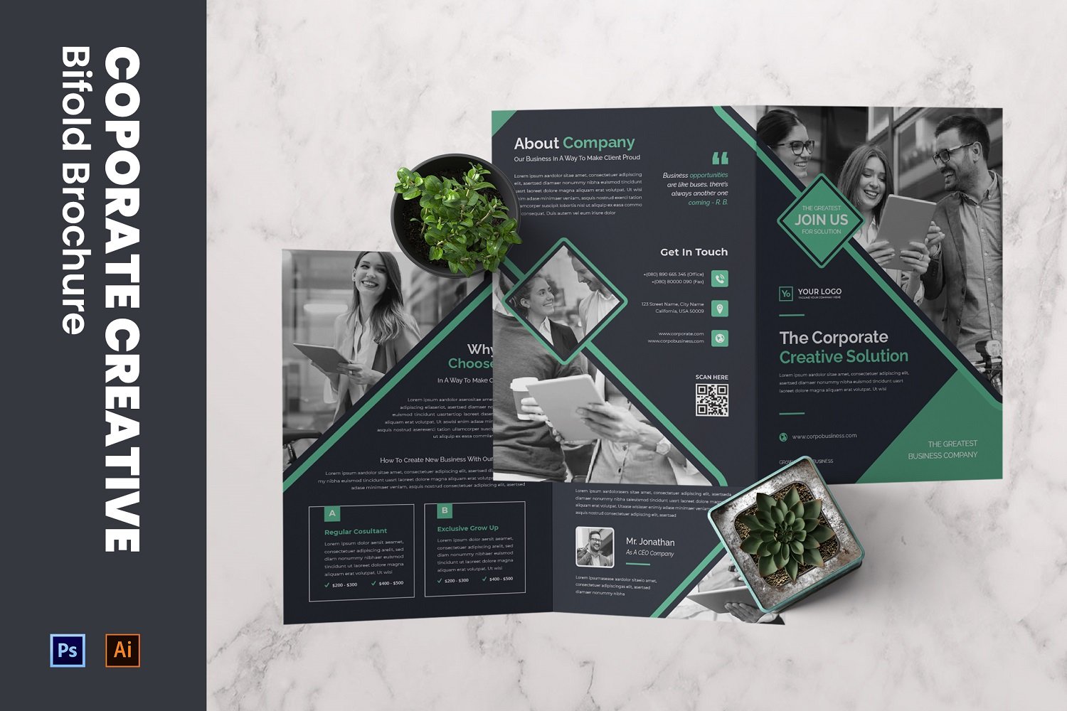 Template #210639 Brochure Print Webdesign Template - Logo template Preview