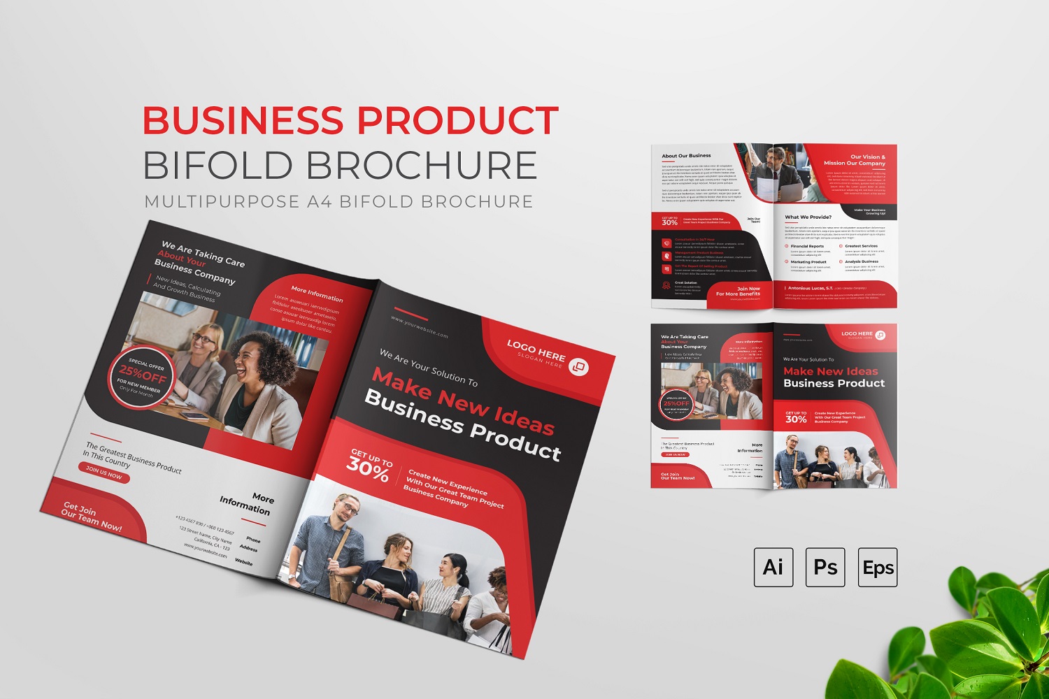 Template #210653 Brochure Business Webdesign Template - Logo template Preview