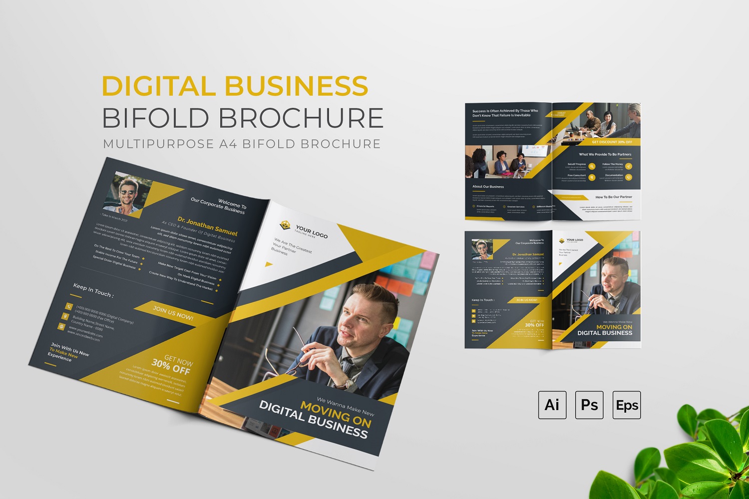 Template #210654 Brochure Business Webdesign Template - Logo template Preview