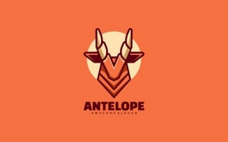 Antelope Simple Mascot Logo