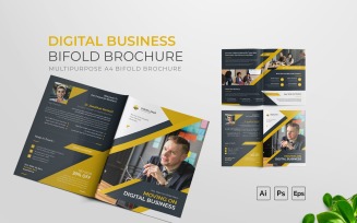 Digital Business Bifold Brochure