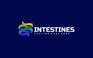 Intestines Gradient Colorful Logo