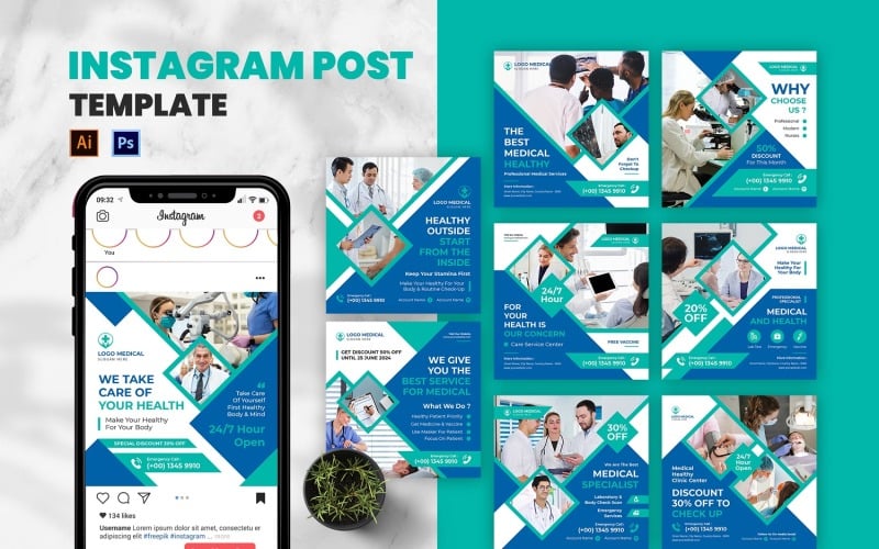 Medical Healthy Instagram Post Social Media