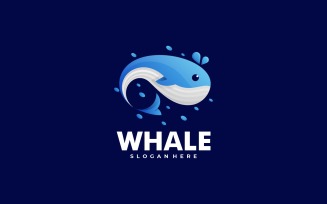 Whale Gradient Logo Style