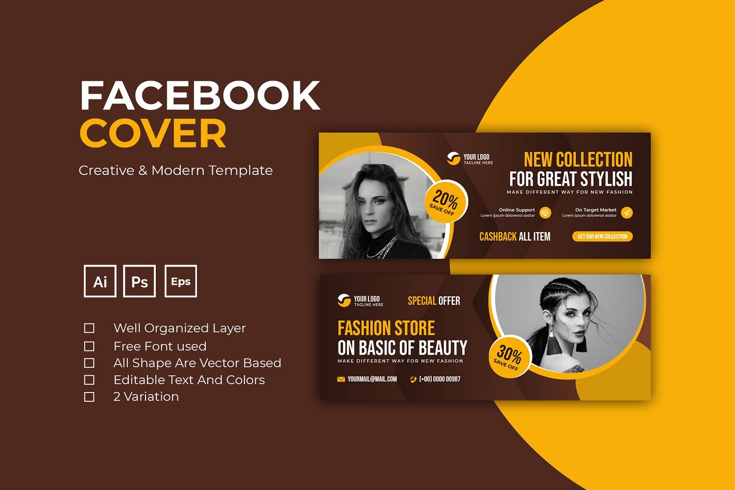 Kit Graphique #210709 Facebook Template Divers Modles Web - Logo template Preview