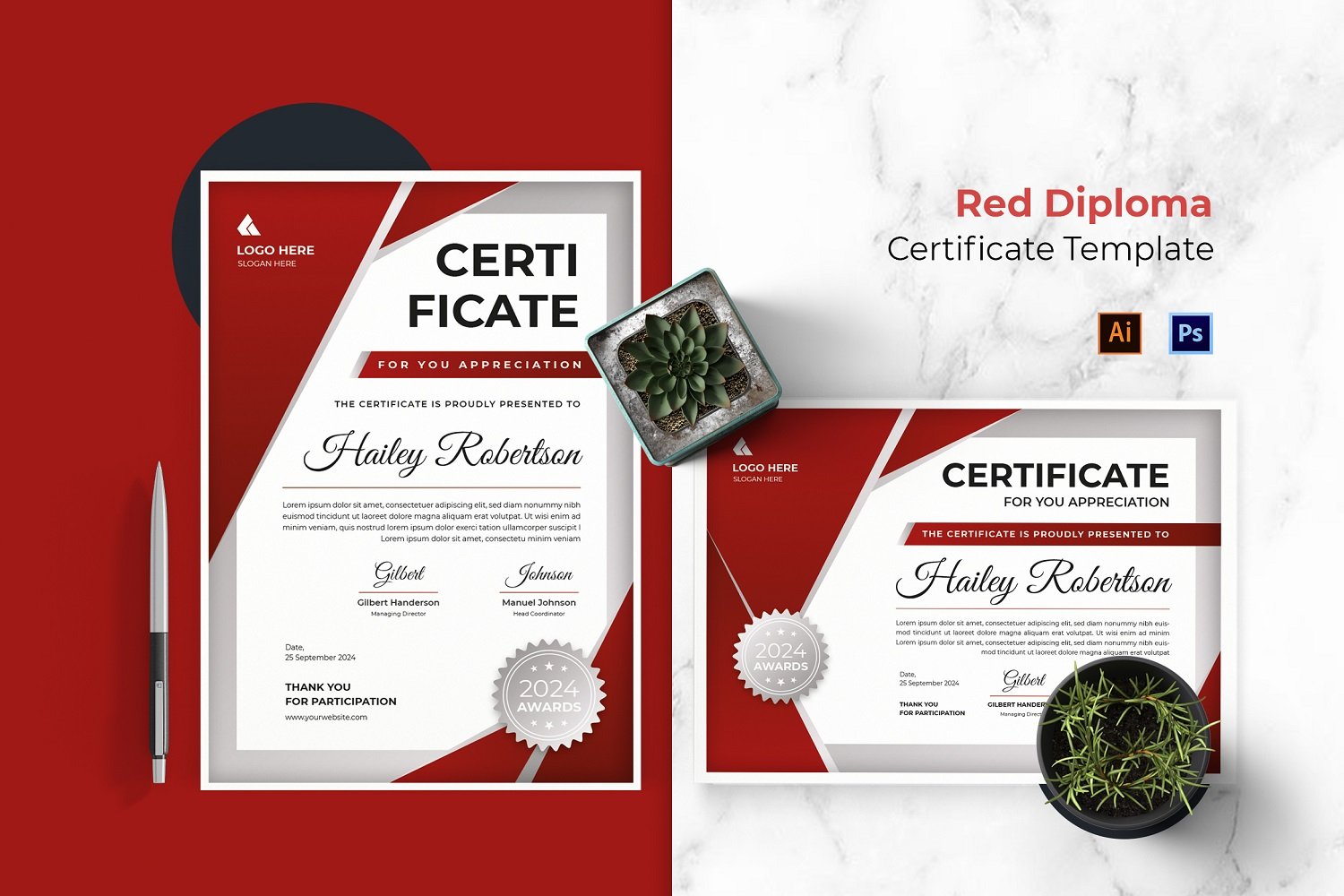 Kit Graphique #210731 Certificate Award Divers Modles Web - Logo template Preview