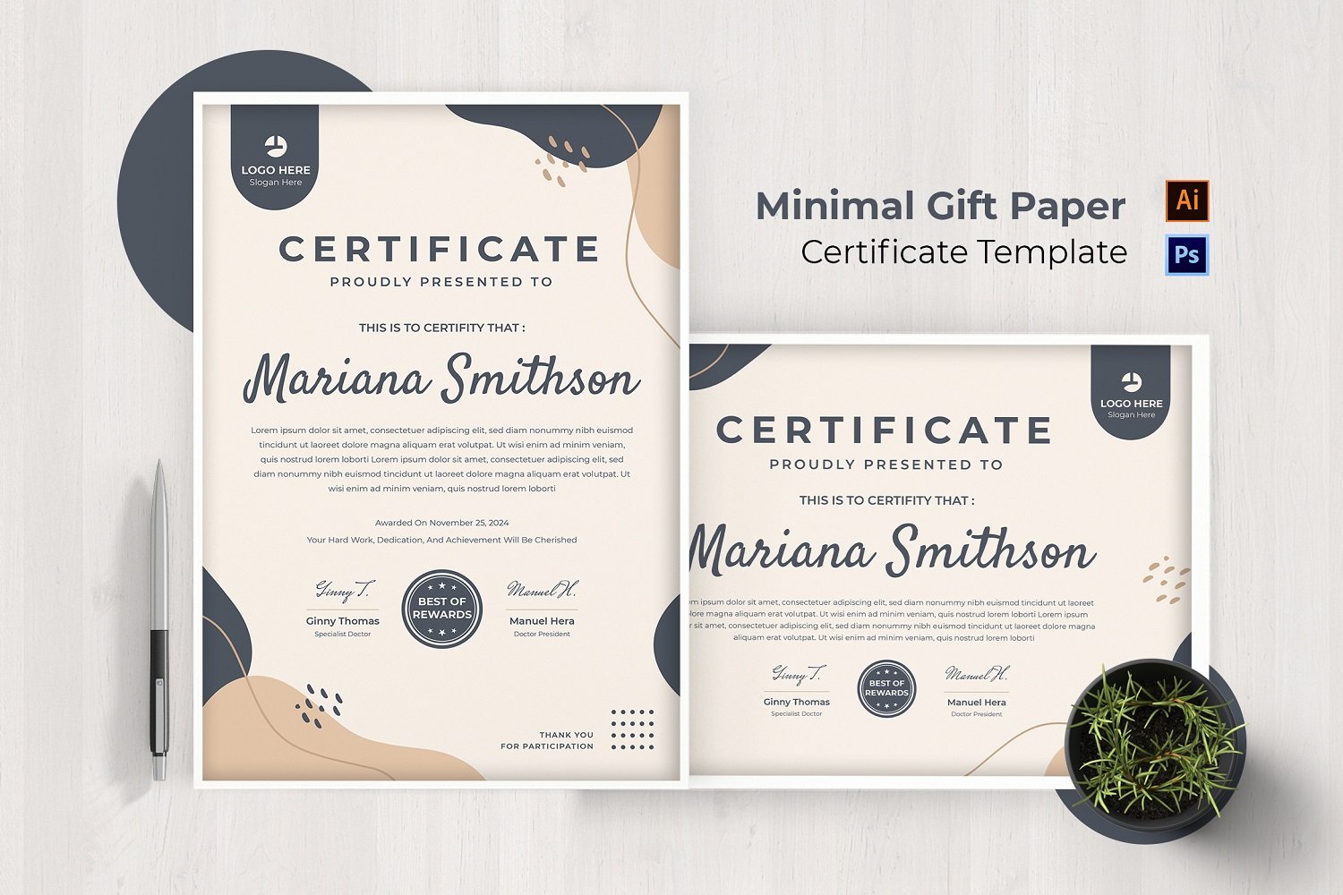 Kit Graphique #210746 Certificate Achievement Divers Modles Web - Logo template Preview