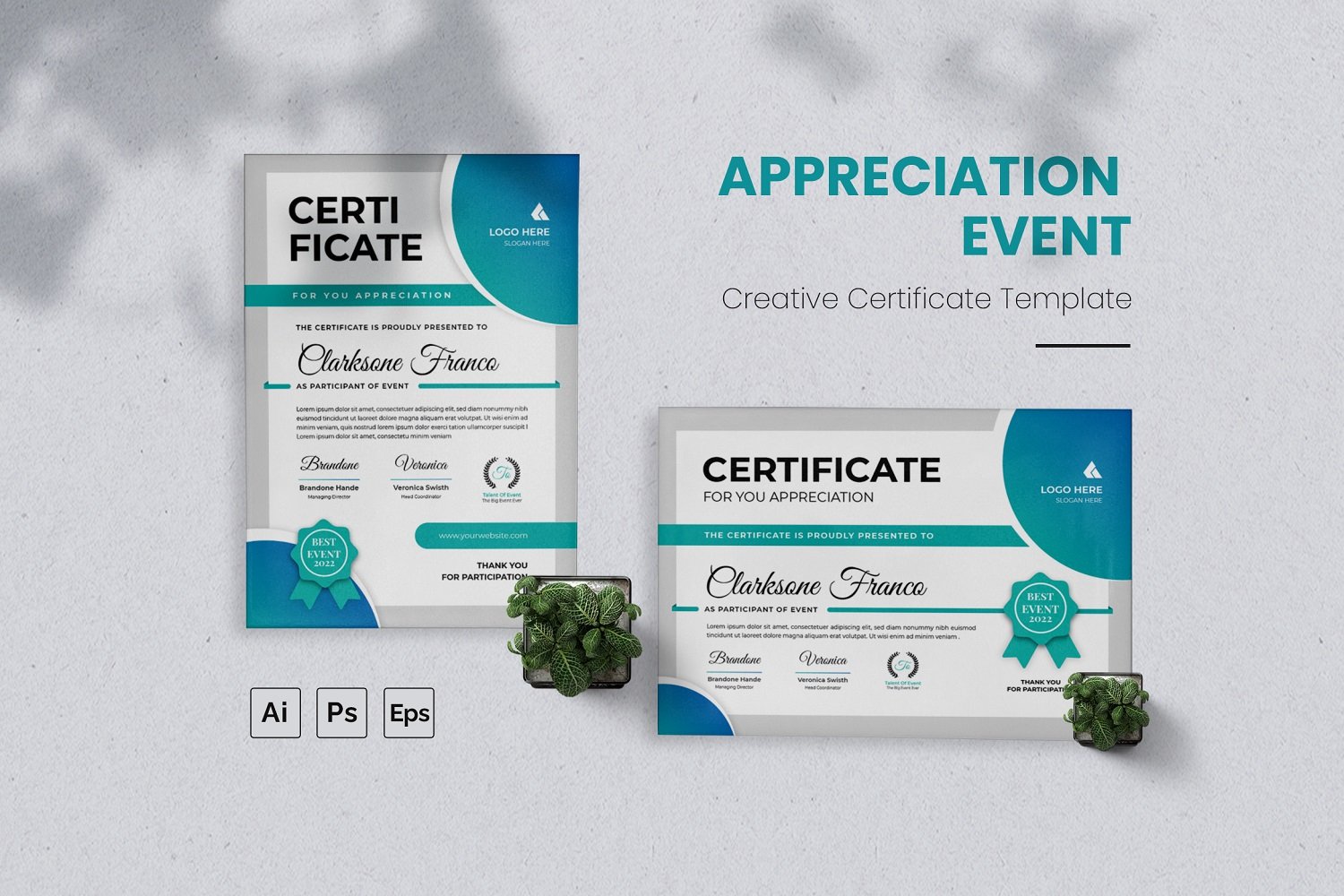 Kit Graphique #210765 Certificate Award Divers Modles Web - Logo template Preview