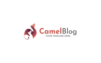 Camel Blog Logo Design Template