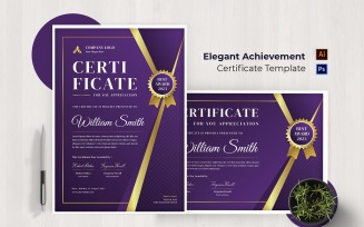 Elegant Achievement Certificate