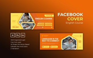 English Course Facebook Cover