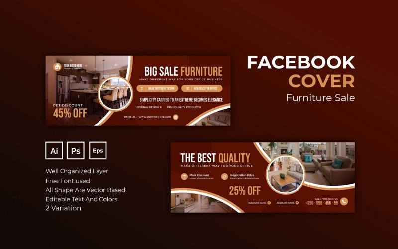 Furniture Sale Facebook Cover Social Media