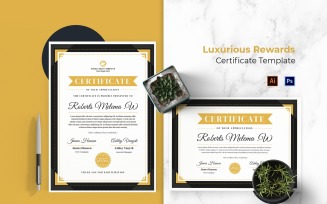 Luxurious Rewards Certificate