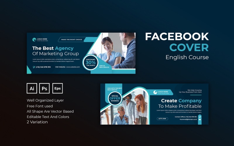 Marketing Agency Facebook Cover Social Media