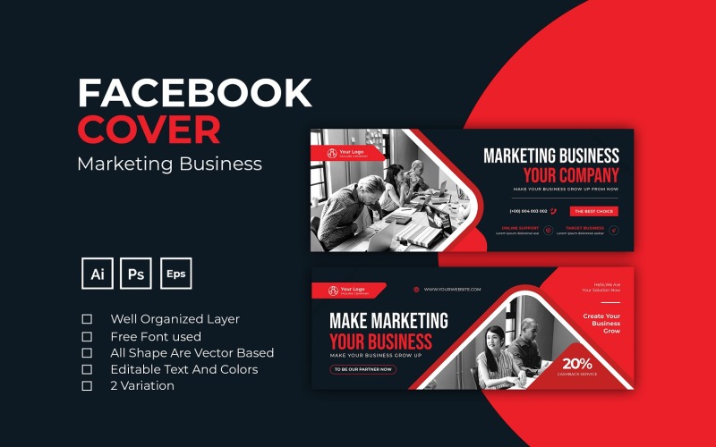 Marketing Business Facebook Cover Social Media
