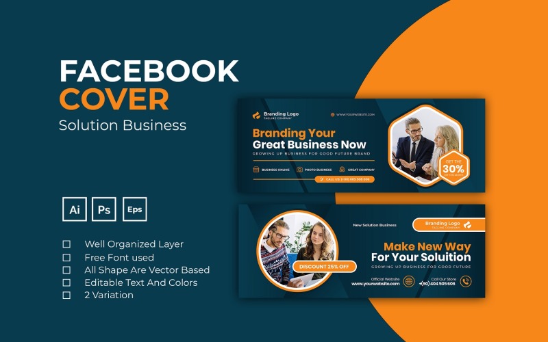Solution Business Facebook Cover Social Media