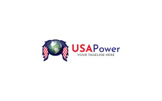 USA Power Logo Design Template