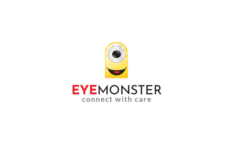 EYE MONSTER Logo Design Template Logo Template