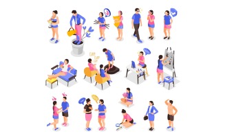 Human Needs Isometric Icons 201030119 Vector Illustration Concept