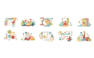 Personal Growth Self Development Icons 210120301 Vector Illustration Concept