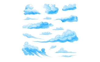 Sky Cloud Set 210251805 Vector Illustration Concept