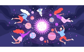 Space Cosmos Illustration 210260518 Vector Illustration Concept