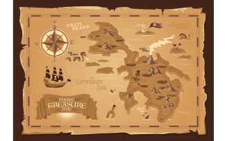 Pirate Map 210251813 Vector Illustration Concept