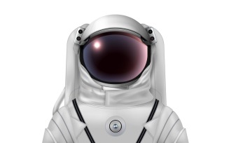 Astronaut Space Helmet Realistic 210121119 Vector Illustration Concept