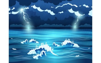 Sea Ocean Wave Storm 201251834 Vector Illustration Concept